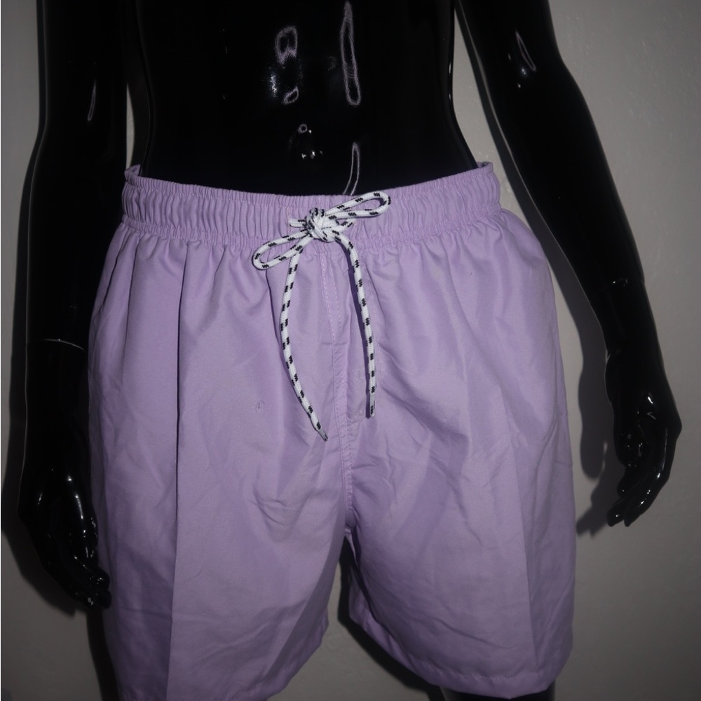 Panama Jack Purple Swim Trunks Elastic Waistband Lightweight